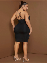 Vestido ajustado con tirantes
